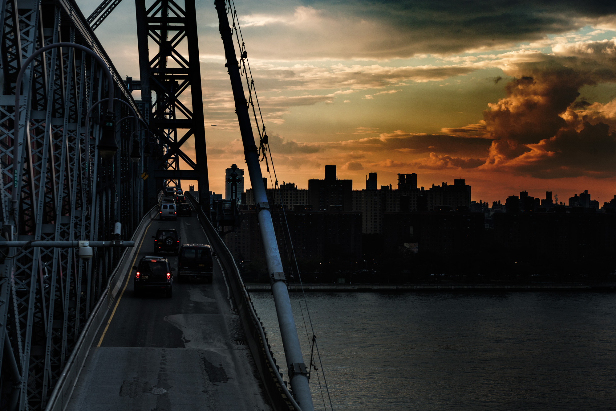 Zippy NYC - Wburg Bridge sunset ©2023 Todd Sines